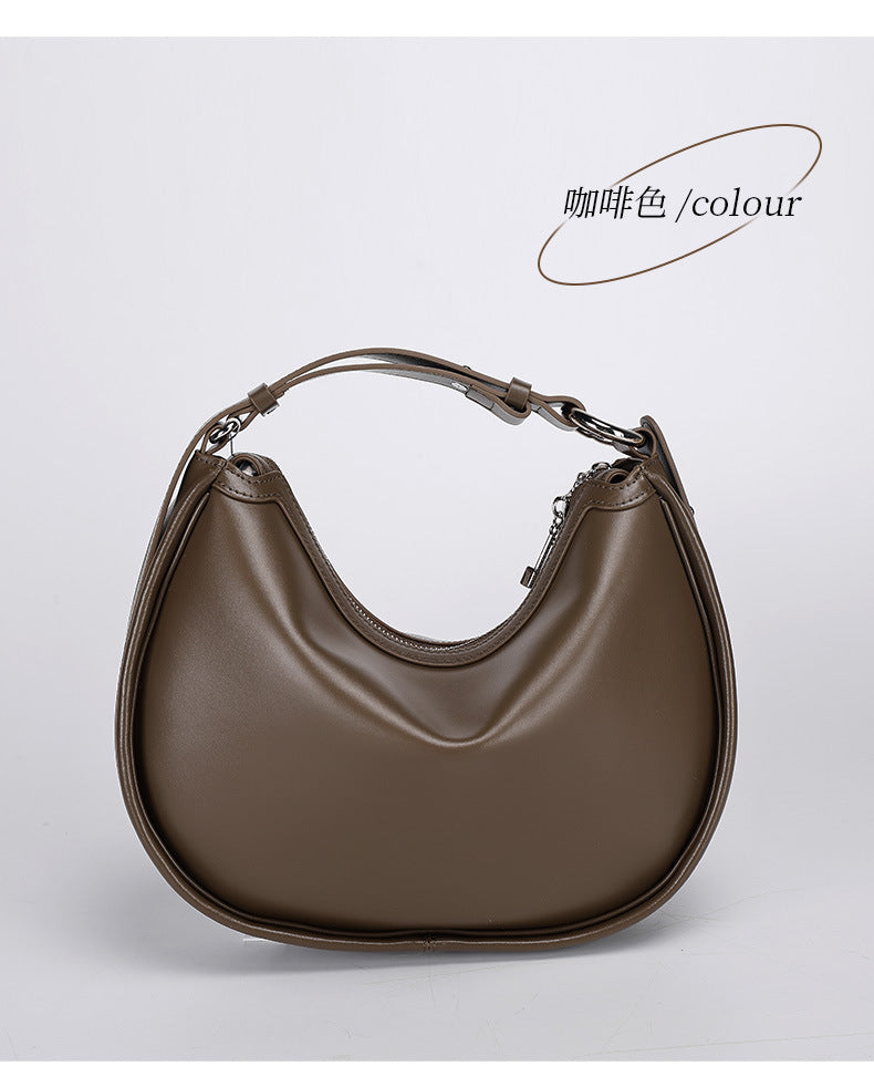 Niche Design Crescent Bag Style Underarm Bag2024New Simple Versatile Fashion Single Shoulder Crossbody Bag