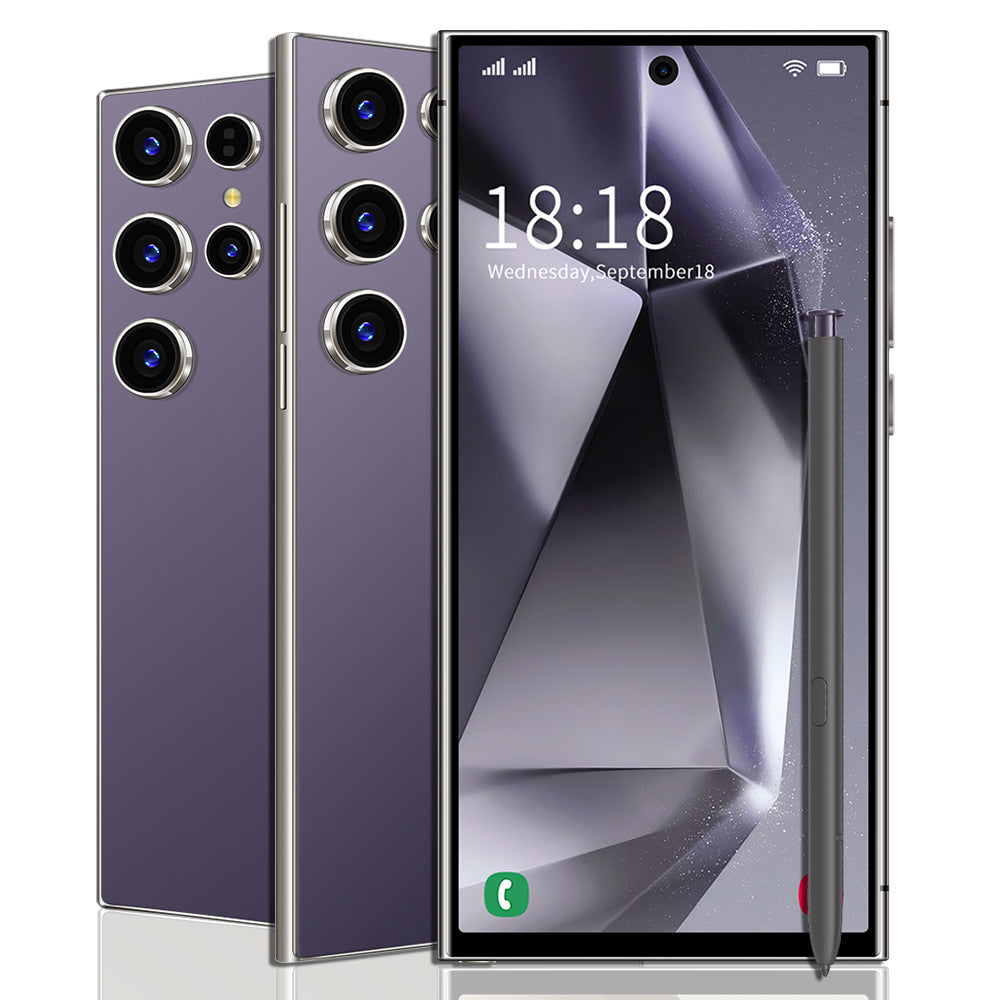 Smartphone S24Ultra Built-in pen7.3Inch Android16+1T Source Manufacturer(Popular)