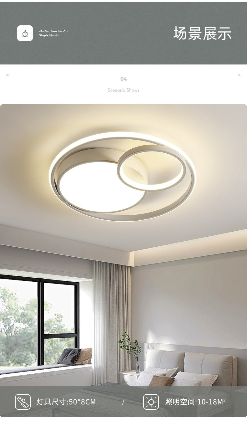 Factory Direct Sale Nordic Bedroom Ceiling Light Modern Simple Creative Geometric Master Bedroom Ceiling Lamp Zhongshan Lighting