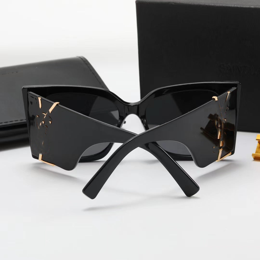 Yang Shulin's Same Style High-Quality Fashion Sunglasses Cat Eye Women's Sunglasses Sun Protection UV Protection Men's Style119