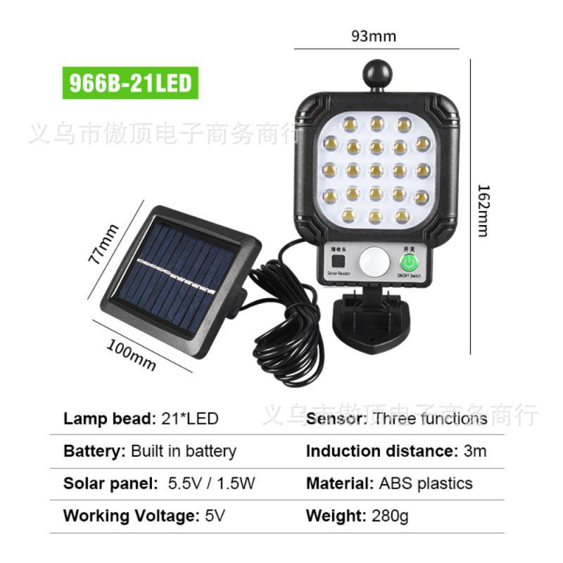 Outdoor Solar Light Lithium Battery Street Light Split Type Garden Light LED Wall Lamp Human Body Sensor Garden Light