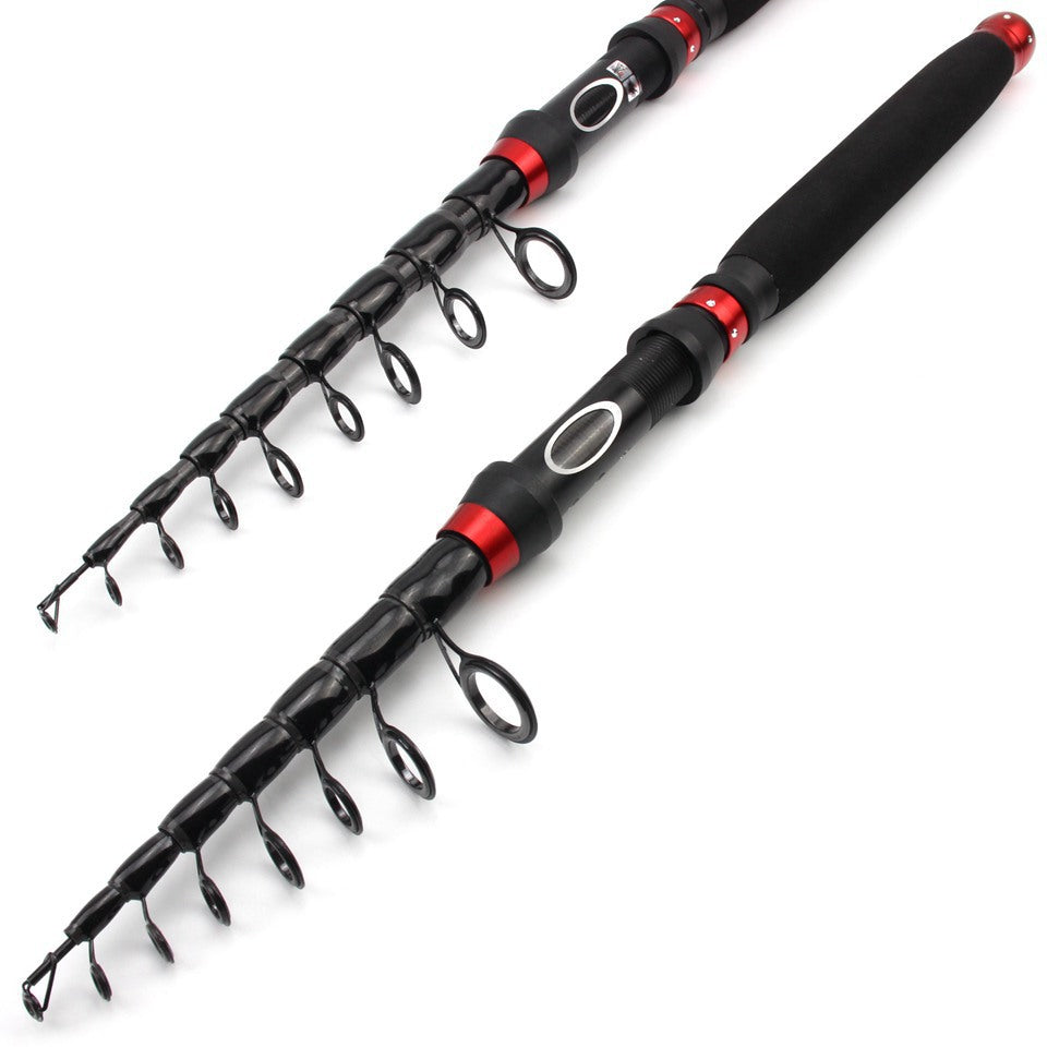Ultra Short Ultra Light Retractable Lure Rod Small Sea Rod Rock Fishing Boat Fishing Rod Extended Handle European and American Fishing Gear