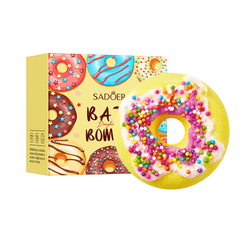 Macaron Donut Bath Salt Ball SADOER Clean Body Bath Salts  Wholesale