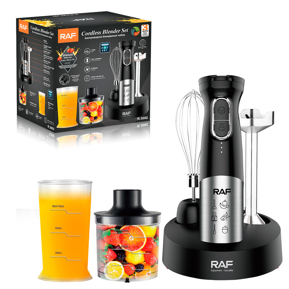 RAF EU Standard Portable Household Handheld Electric Stainless Steel Food Mixer Cooking Stick Blender300