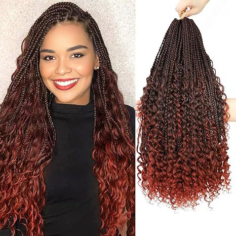 Cross-border European and American Synthetic Hair Wigs Box Braids Bohemian Curly Three-strand Braid Fly Hook Needle Hair Braid