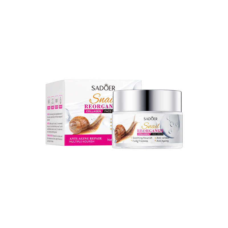 Snail Face Cream50g Collagen Hydrating Moisturizing Cream  Foreign Trade Wholesale