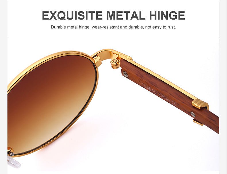 Vintage Small Frame Glasses for Women Imitation Wood Grain Oval Frame Sunglasses for Men Trendy Anti-Glare Sunglasses sunglasses