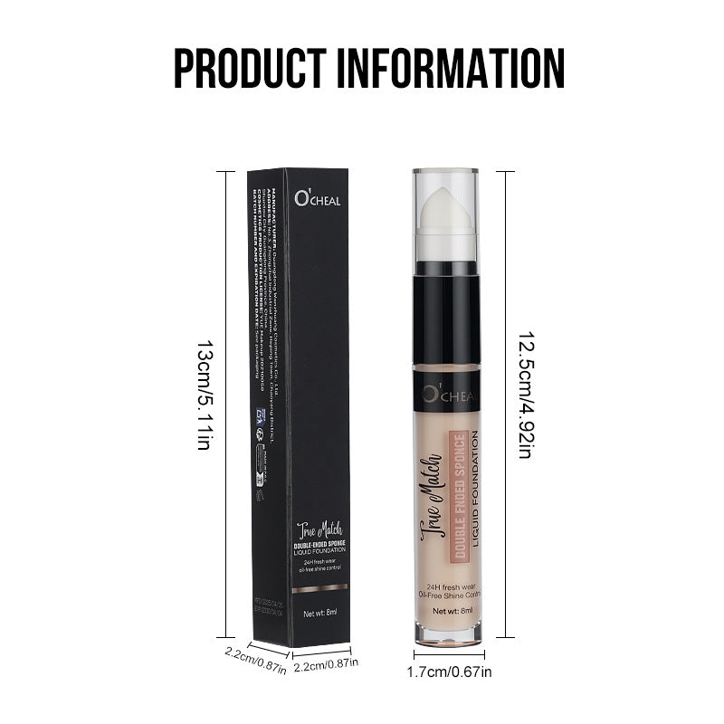AliExpress Ouqianya Dual-Head Concealer Pen Even Skin Tone Spot Application Cover Spots Acne Marks Wholesale