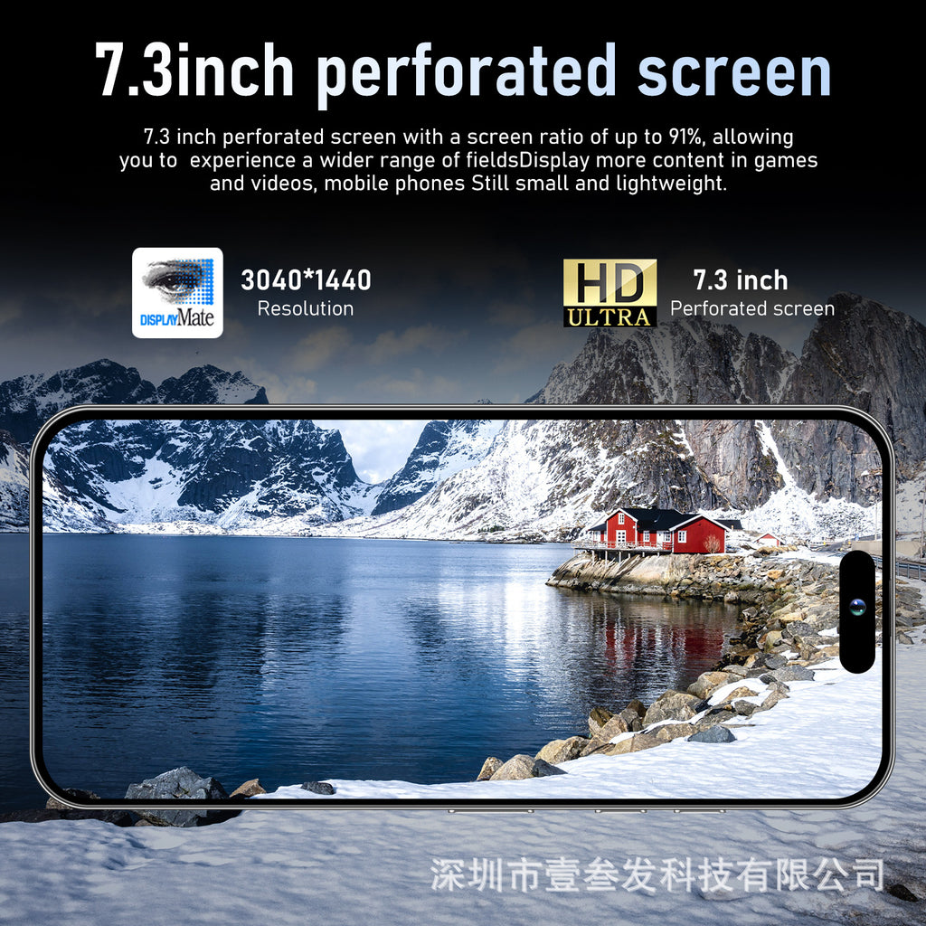 I15 ProMax Lingdong Island4+64G 6.5Inch Large Screen True4G Octa-Core Smart New Phone