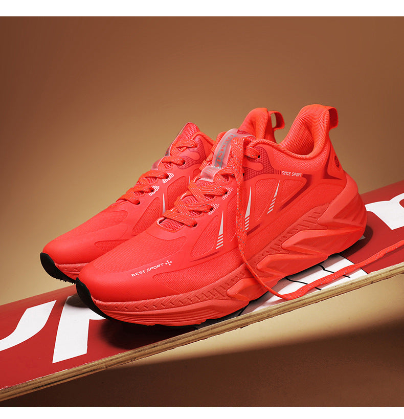 New Foreign Trade Running Shoes for Men and Women, Couple Style, Large Size, Versatile Marathon Outdoor Casual Cycling Jogging Sports Shoes