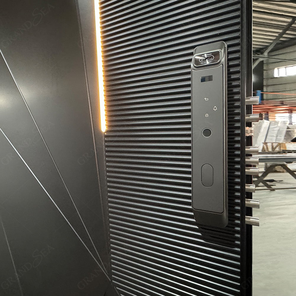 New Design and Hot Sale Custom Made Modern Wooden Pivot Entry Luxurious Doors With Factory Price