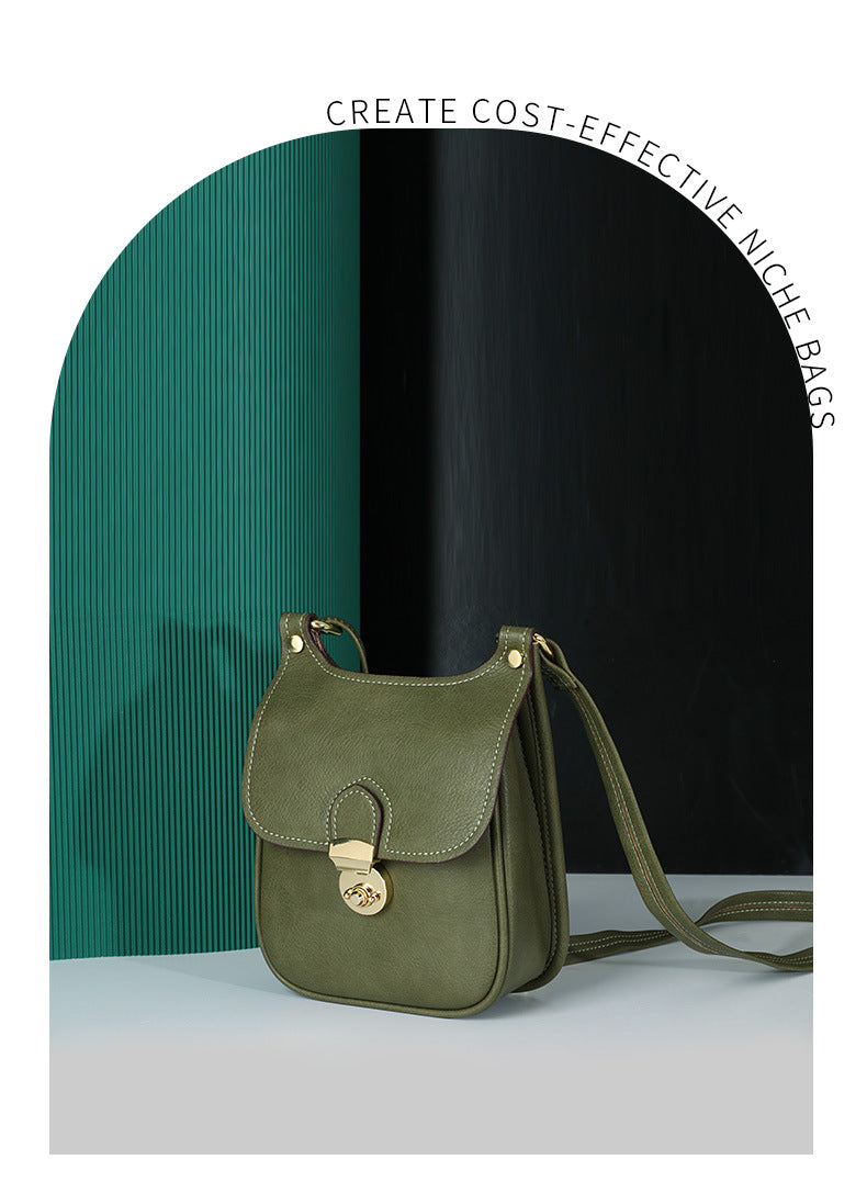 Autumn New Trendy Fashion Korean Version Phone Bag for Women, Niche Design Small Square Bag, Unique Simple Versatile Crossbody Bag