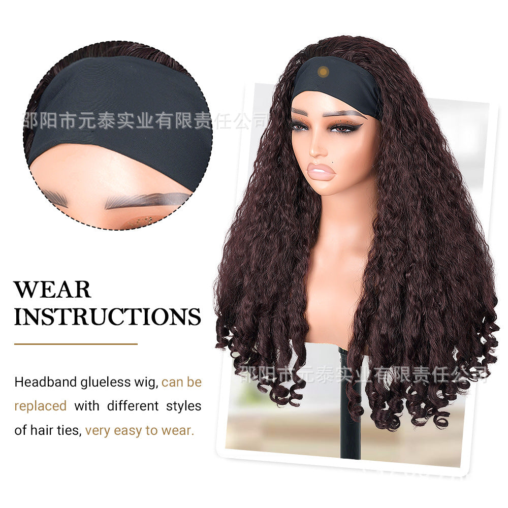 High Quality Multi Color Afro Curly Wigs With Headbang