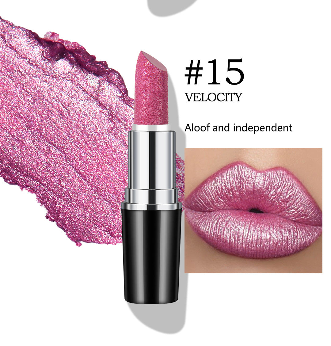 Specially designed for makeup, non-smudging, non-stick cup lipstick, pearlescent moisturizing lipstick, pearlescent nourishing moisturizing color-changing lip balm