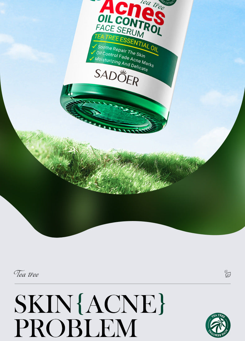 Tea Tree Skincare Set SADOER Cleansing, moisturizing, hydrating five-piece set for  foreign trade wholesale