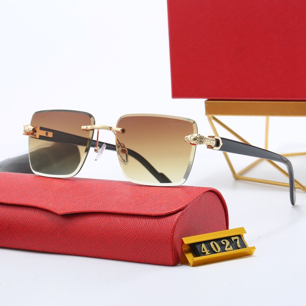European and American Style Sunglasses Metal Sunglasses for Women Fashion UV Protection Outdoor Street Style Slimming