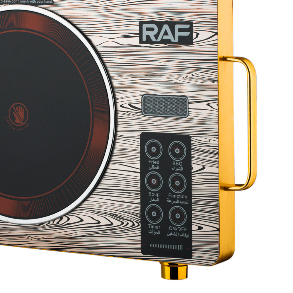 RAF European Standard Electric Ceramic Stove Household Multi-Functional High-Power Stir-Fry Hot Pot Light Wave Induction Cooker Countertop Electric Stove