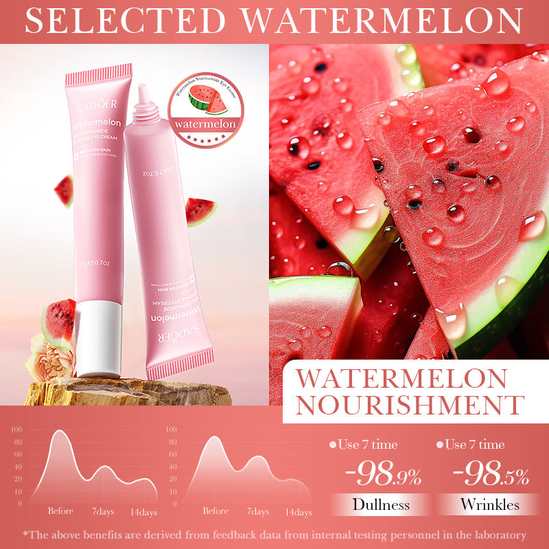 Watermelon Niacinamide Essence Eye Cream SADOER Moisturizing Eye Cream for Eye Area Wholesale Cross-Border Trade