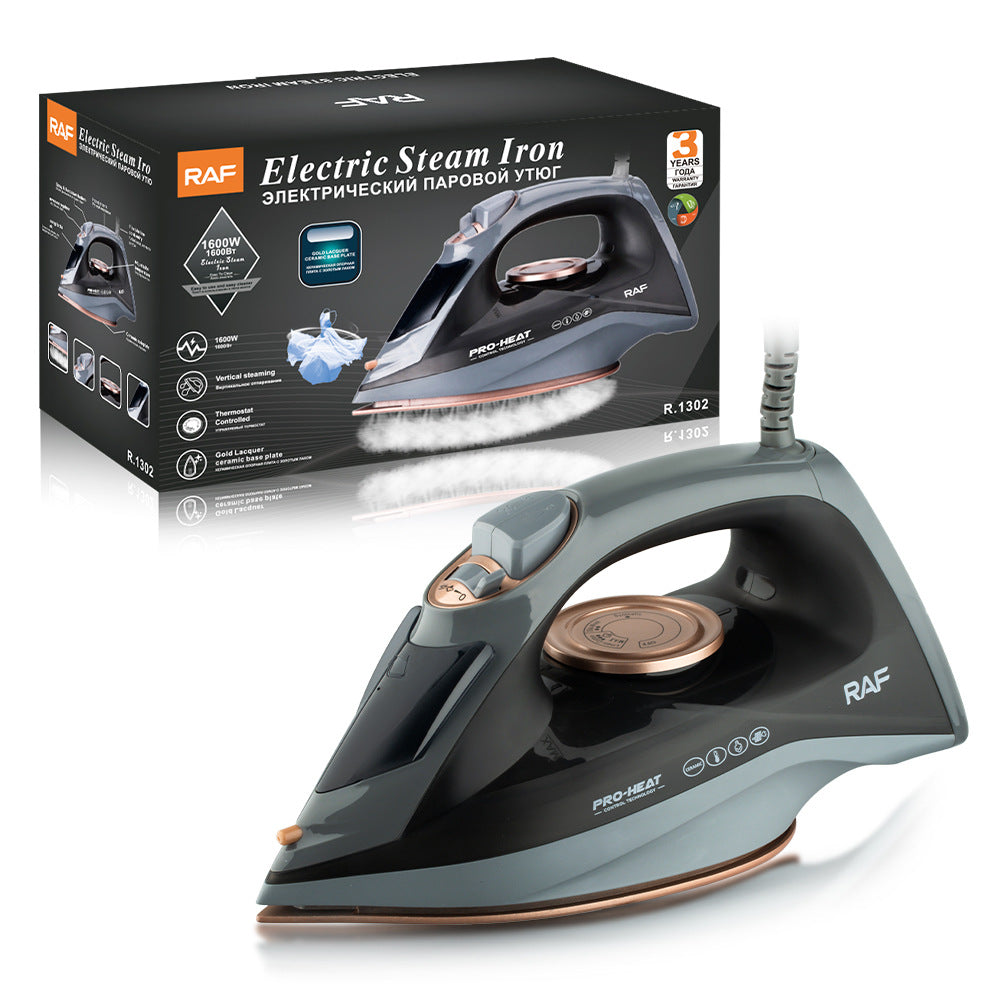 RAF European Standard Ceramic Handheld Electric Iron Household Small Portable Steam Iron Handheld Ironing Machine