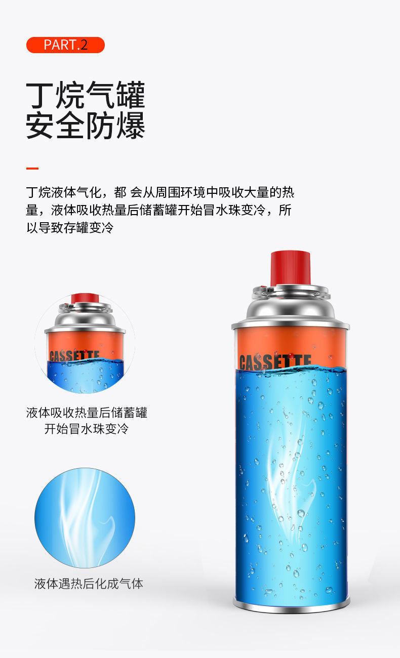 Wholesale Camping Canister Stove Small Gas Tank Flame Gun Outdoor Gas Stove Long Butane Empty Tank Liquefied Gas Bottle