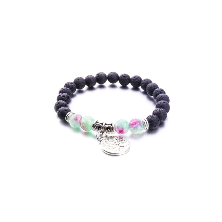 Popular Natural Tiger Eye Stone Alloy Bracelet Adjustable Braided Bracelet Factory Direct Sale