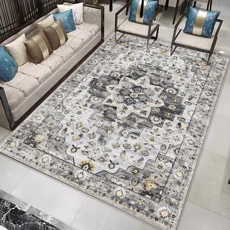 Thickened Imitation Cashmere Persian Carpet Vintage Ethnic Style Living Room Carpet Full Carpet Sofa Coffee Table Rug carpet