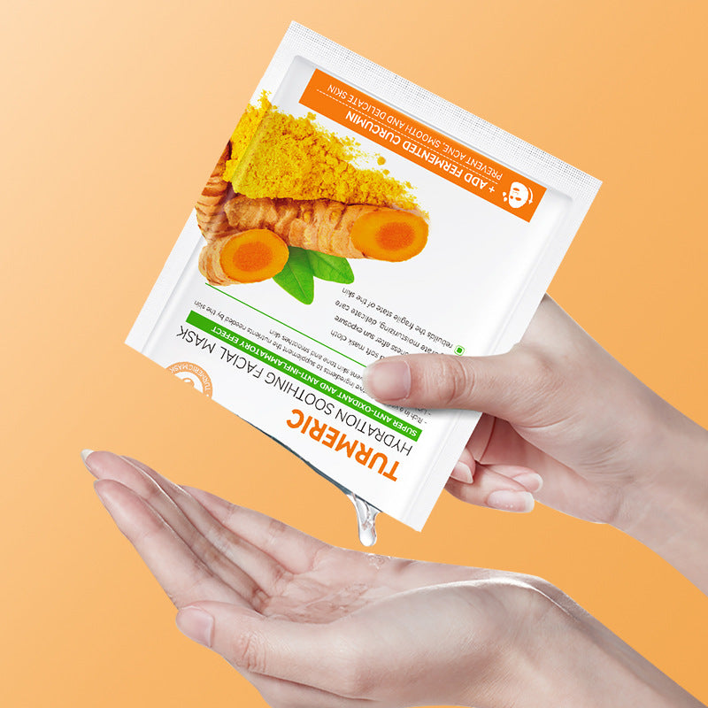 Turmeric Mask SADOER Hydrating and Moisturizing Facial Mask Sheets  Foreign Trade Live Wholesale