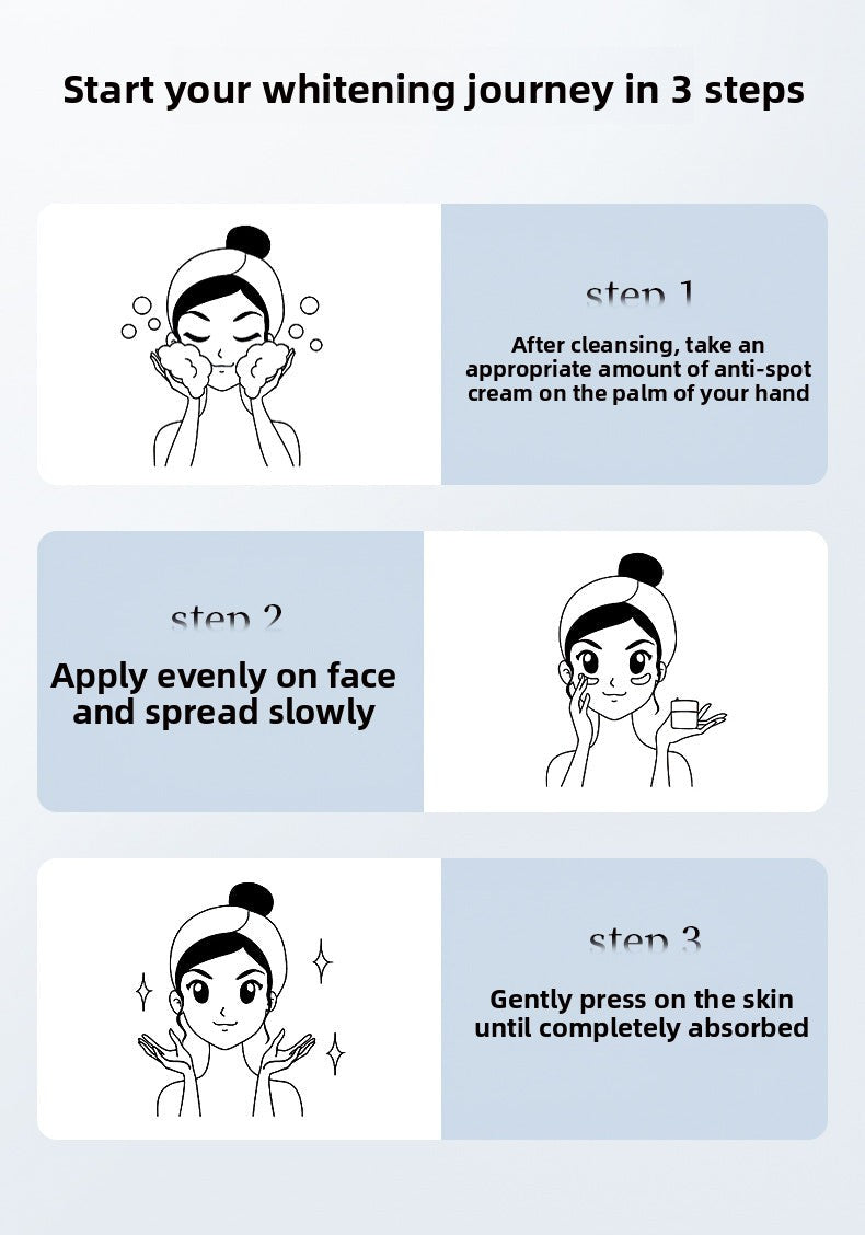 Niacinamide Whitening and Spot Removal Cream Brightening Moisturizing Fade Pigmentation Melasma Hydrating Face Cream Skincare