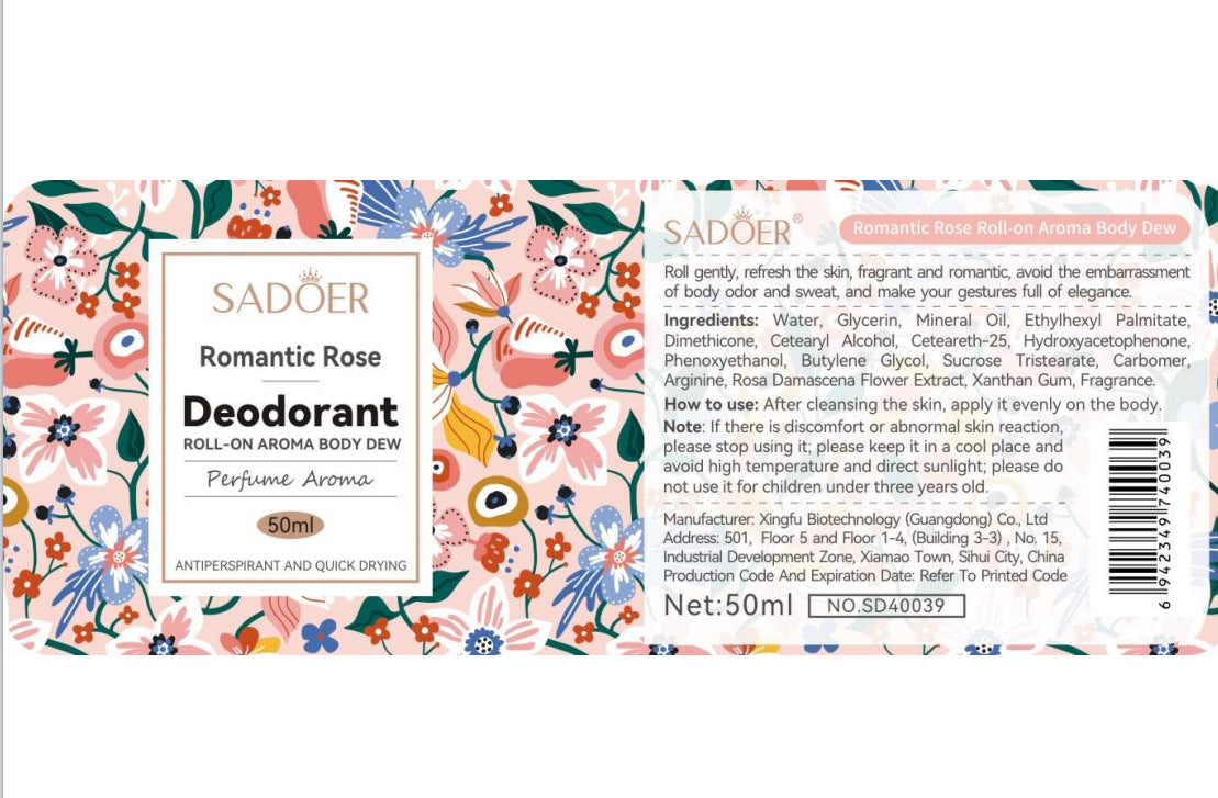 Antiperspirant SADOER Lan Feng Ling Roll-On Deodorant Portable Long-Lasting Fragrance  Wholesale