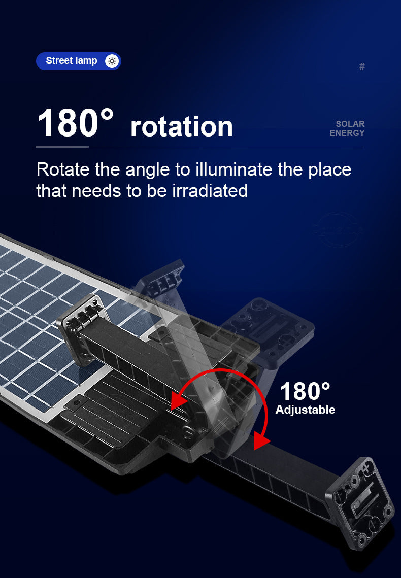 Solar Street Light Outdoor Integrated Light Human Body Sensing Garden Light Waterproof Wall Lighting with Remote Control
