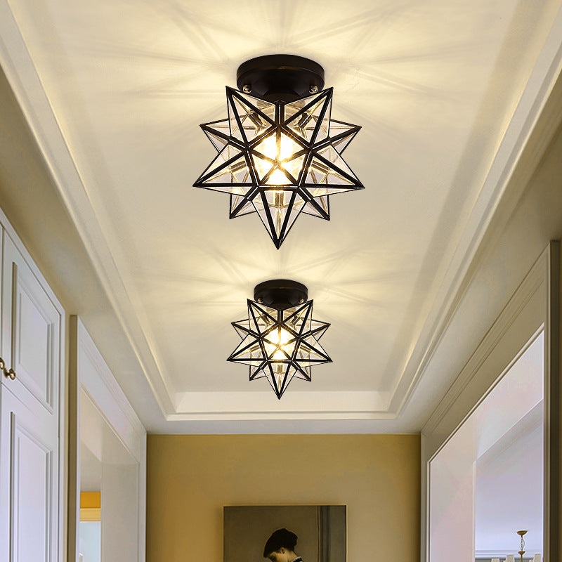 Aisle Light Entryway Hallway Light Iron Art Stair Light Cloakroom led Ceiling lamp balcony lamp Zhongshan lighting fixtures