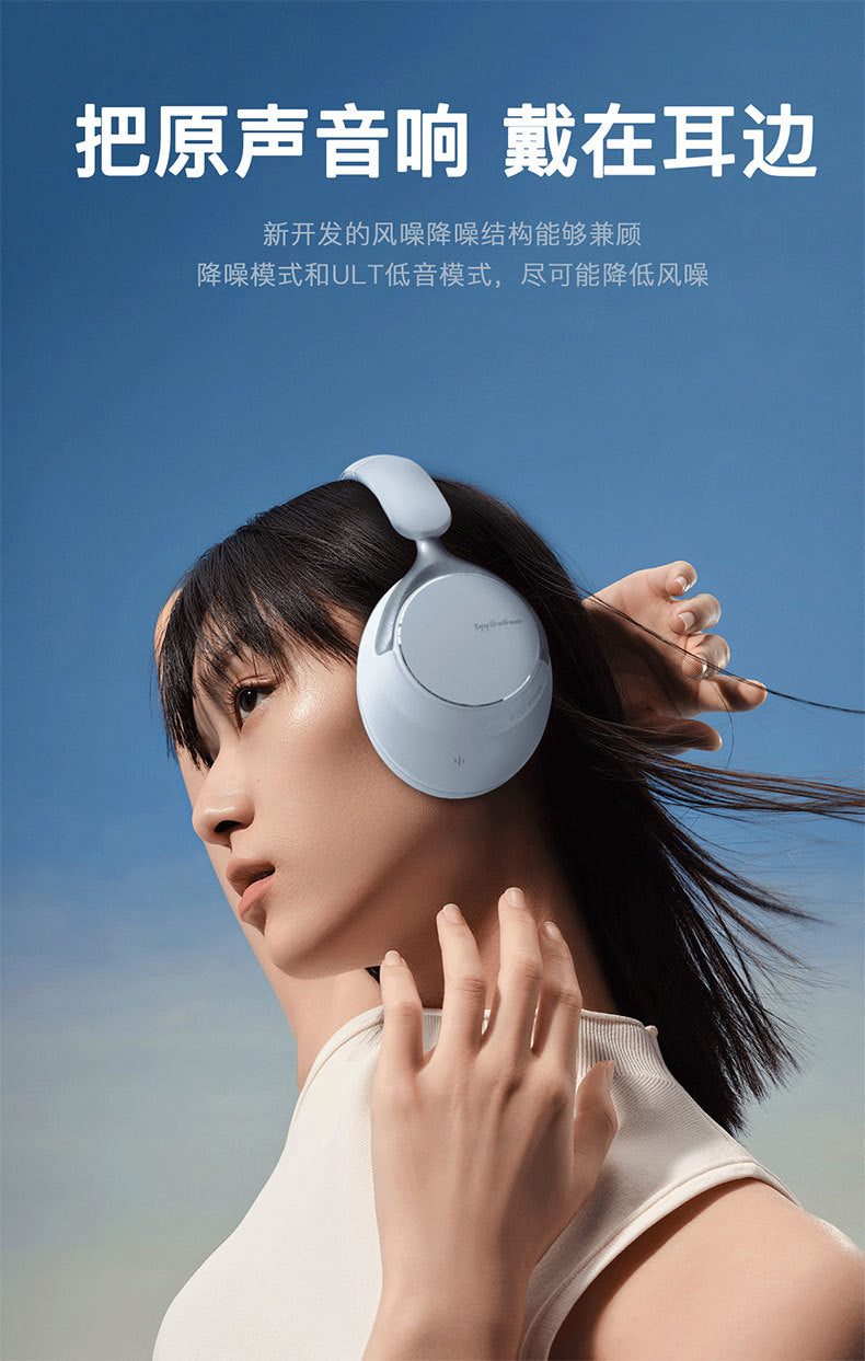 Private Model2025New metal heavy bass long battery life over-ear headphones ANC Noise Cancelling Wireless Bluetooth Headphones B13