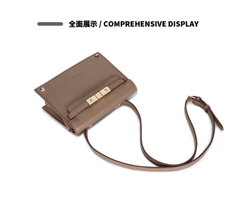 Original Design2024Autumn New Niche Versatile Crossbody Women's Textured Fashion Trendy Shoulder Bag