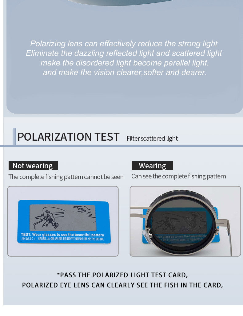 ND9Adjustable Light Reduction Sunglasses HD Polarized Fishing Sun Protection Sunglasses Manual Light Reduction Rotating Lens Glasses