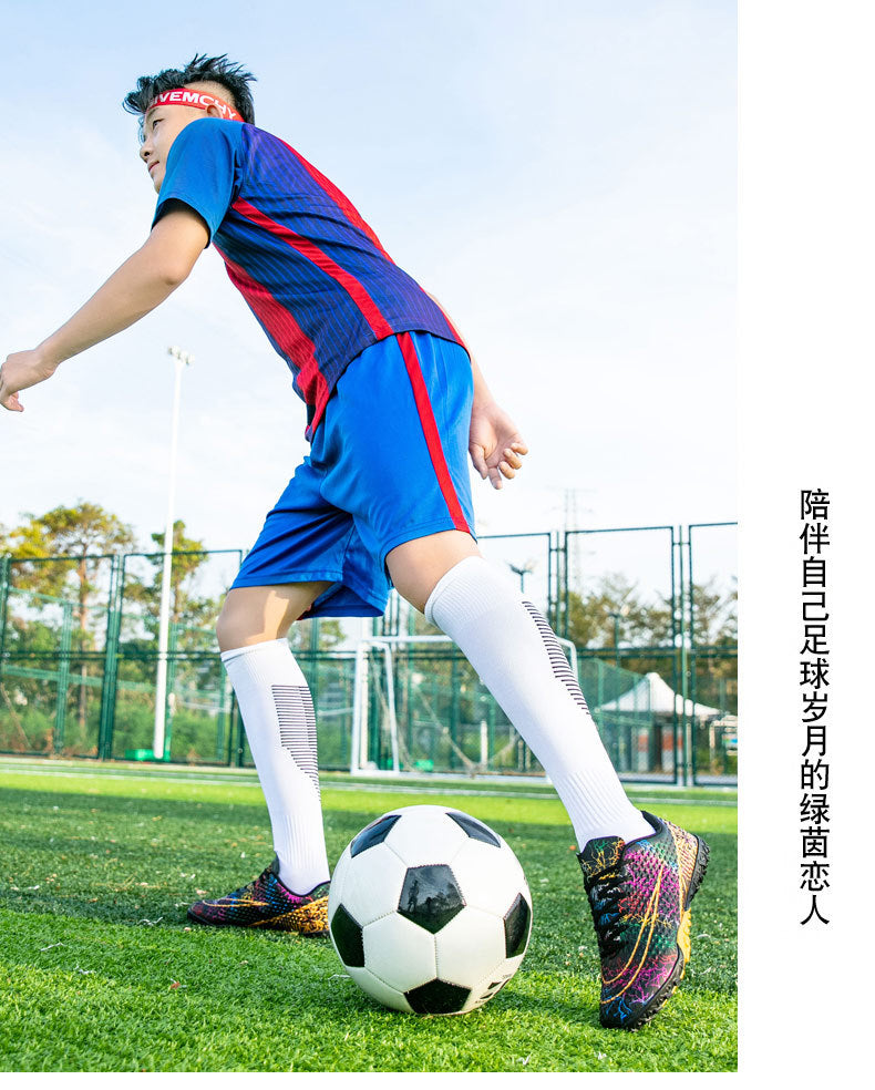 New professional football shoes for men and women AG Spike TF Broken Nail Youth Student Grassland Competition Training Shoes