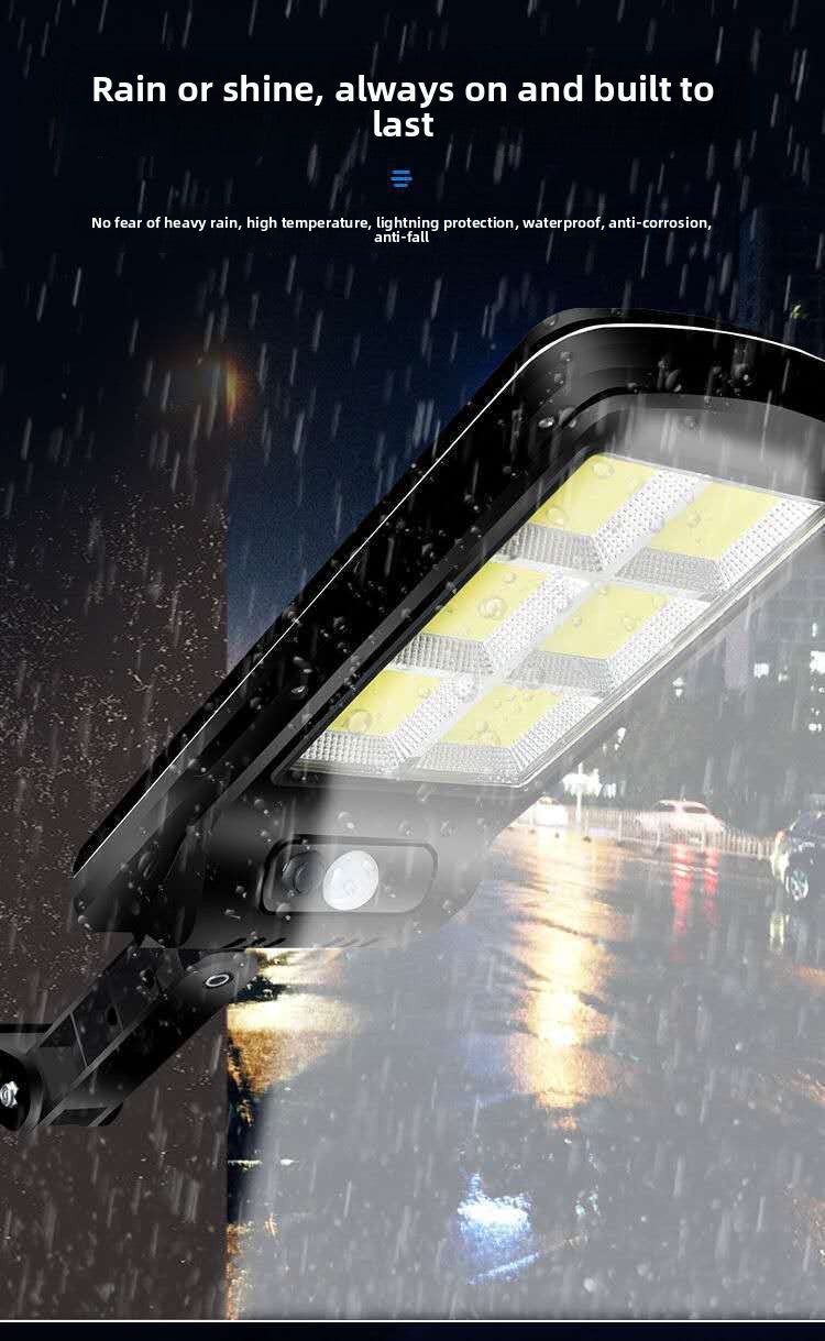 Specially designed for outdoor use120COB Solar Human Body Sensing Street Light Outdoor Waterproof Wall Light LED Garden lamp