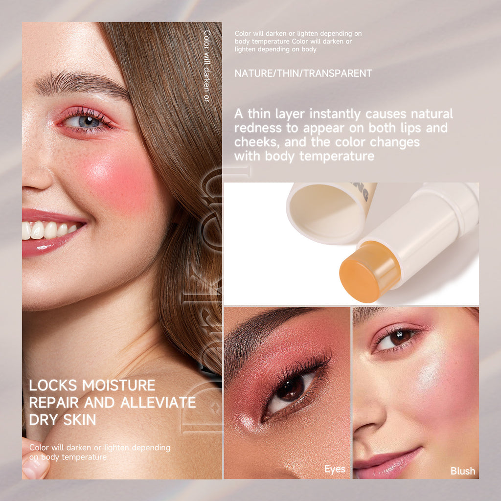 SHELOVES Temperature Changing Blush Stick PH Blush Stick Blush Cream Natural Nude Makeup Rouge Blush