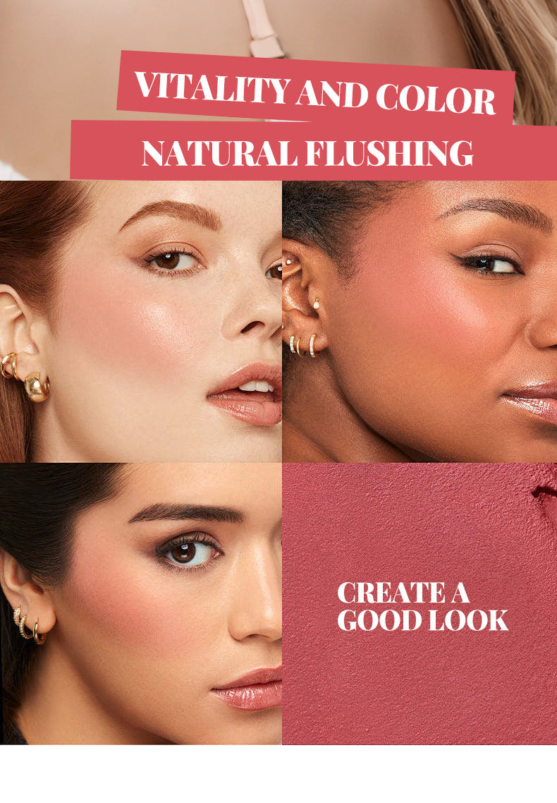 New Product TVLV Liquid Blush Velvet Moisturizing Six-color Lip Glaze Multi-functional Rouge Blush Facial Makeup