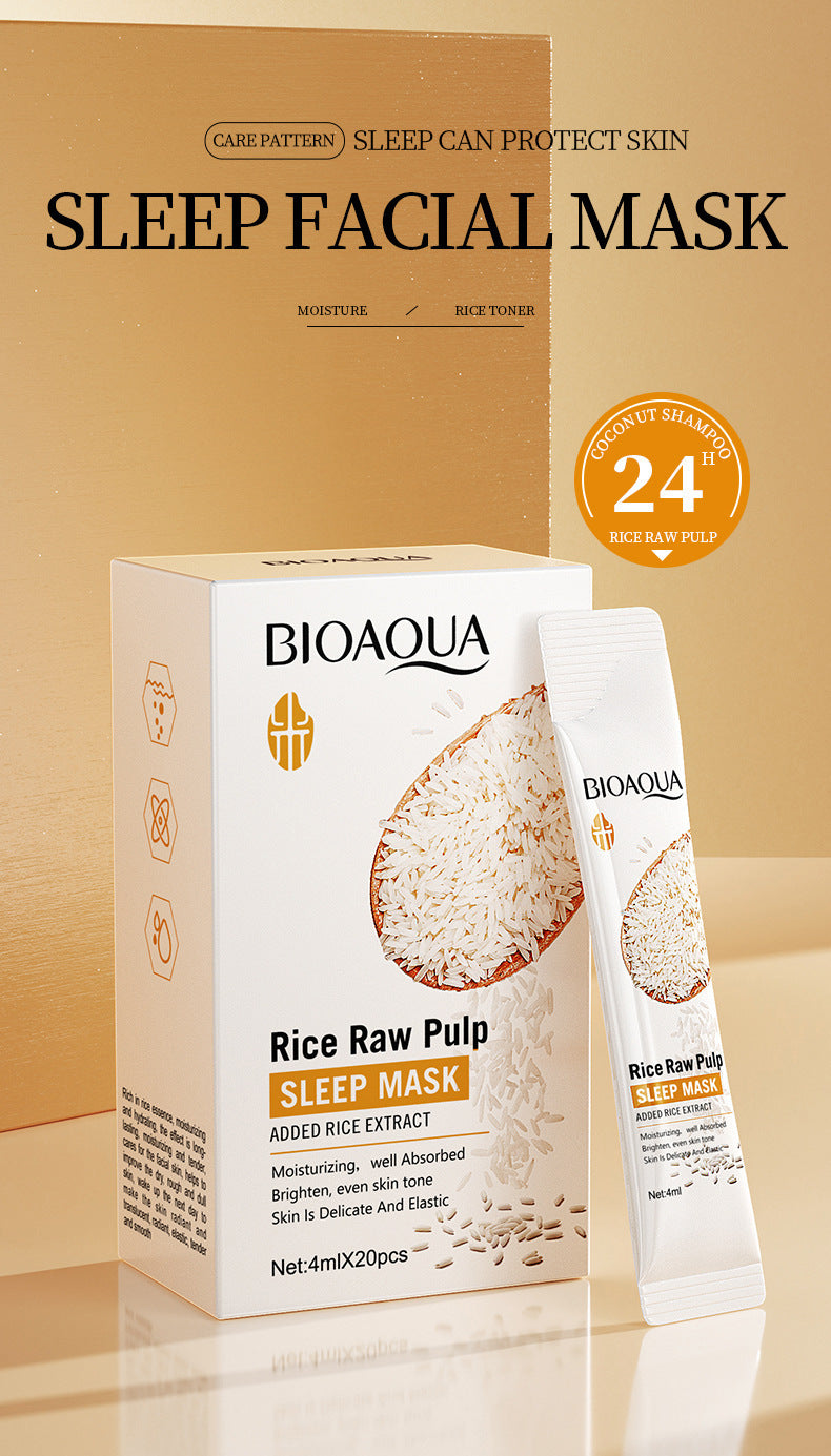 Rice Skincare Set BIOAOUA Rice Puree Series Six-Piece Set Box  Wholesale