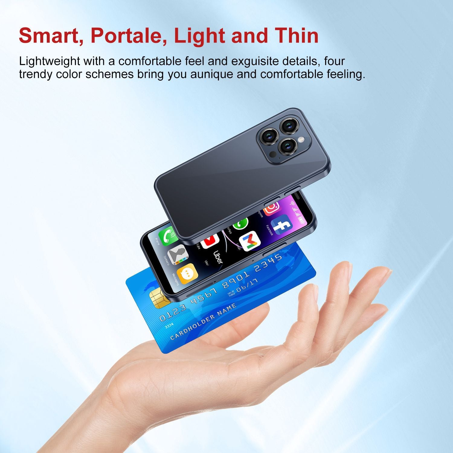 New Mini XS15Smartphone Ultra Small Pocket Android System Quad-Core Backup Phone Factory in stock