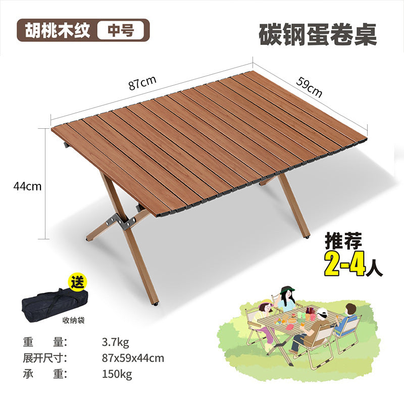 Outdoor Folding Chair Army Green Kermit Chair Reinforced Portable Camping Chair Fishing Stall Egg Roll Table and Chair Set