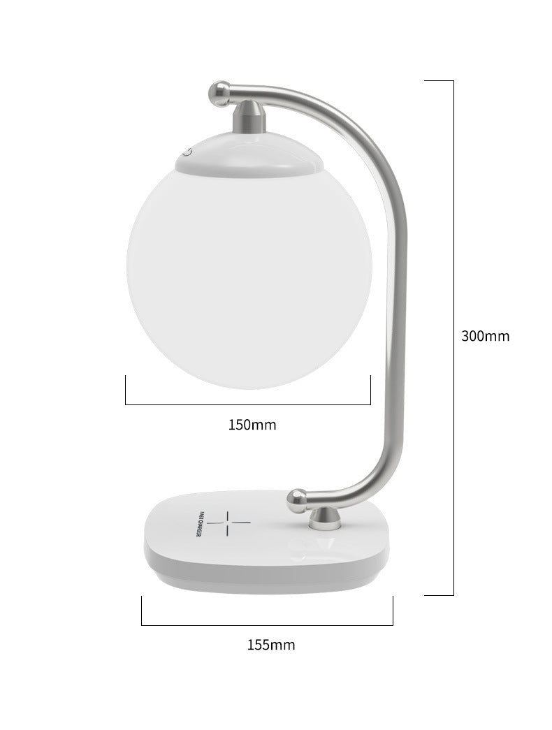 Creative Desk Lamp led Study Student Desk Lamp Wireless Charging Reading Desk Lamp Color Adjustment Moon Lamp Amazon Bestseller