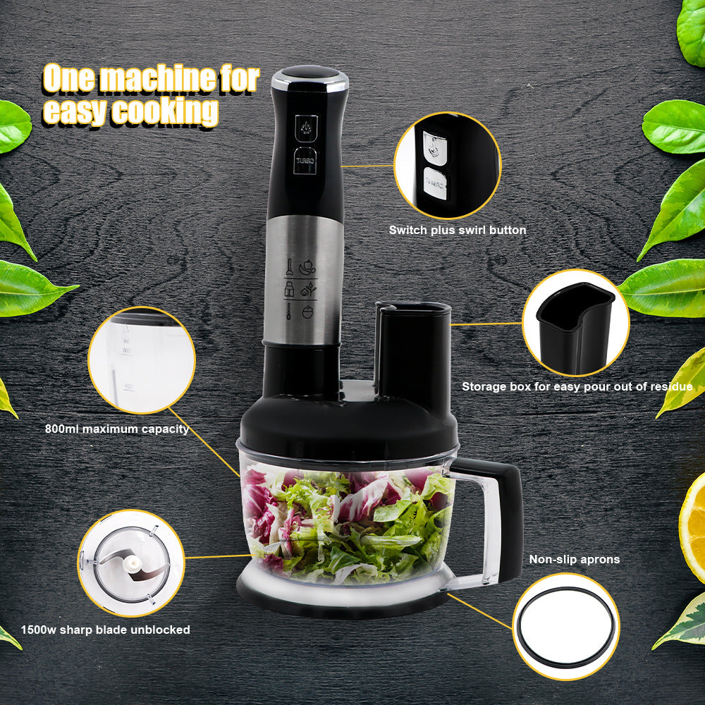 EU Standard Multifunctional Kitchen Handheld Cooking Stick Baby Food Electric Stirring Stick Cooking Machine Juicer Vegetable Chopper