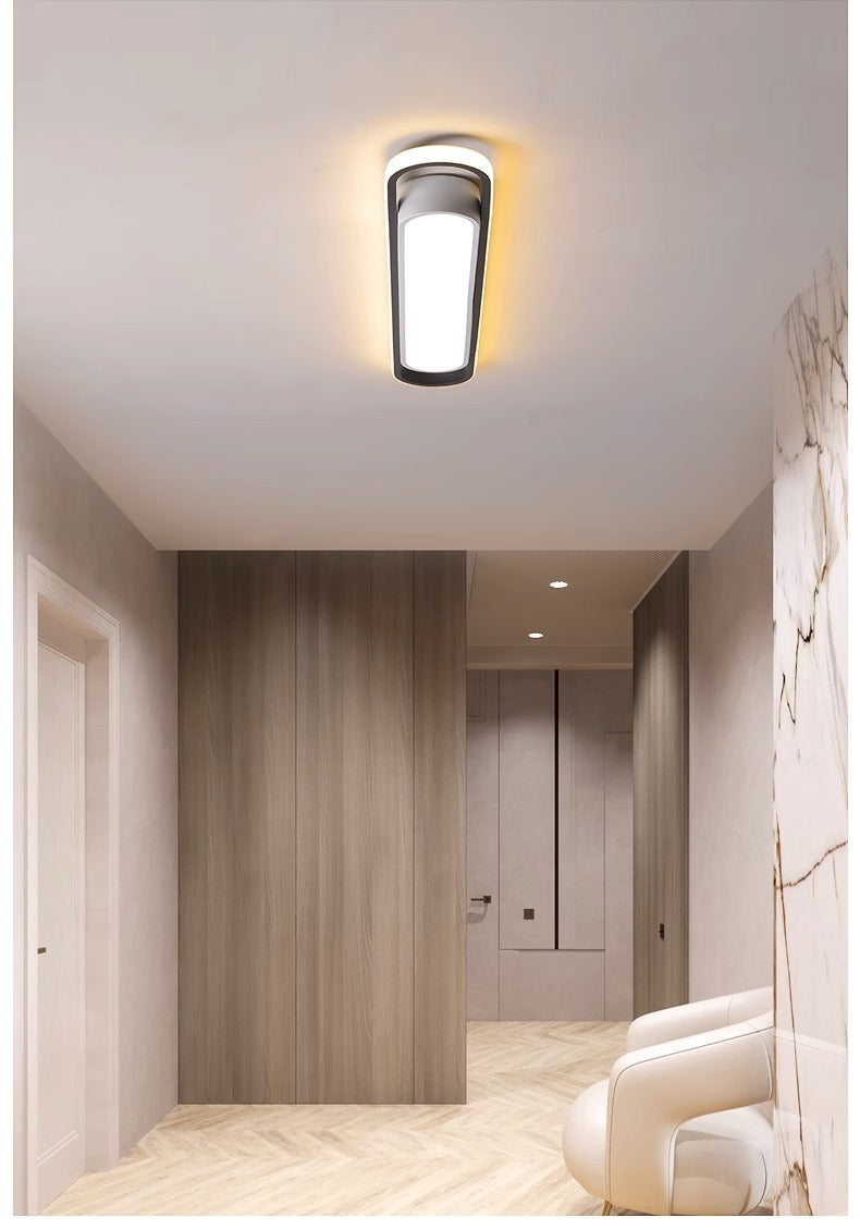 Simple and Modern led Ceiling Light Strip Shape Lamp for Training Room Classroom Gym Car Beauty Lighting Fixture