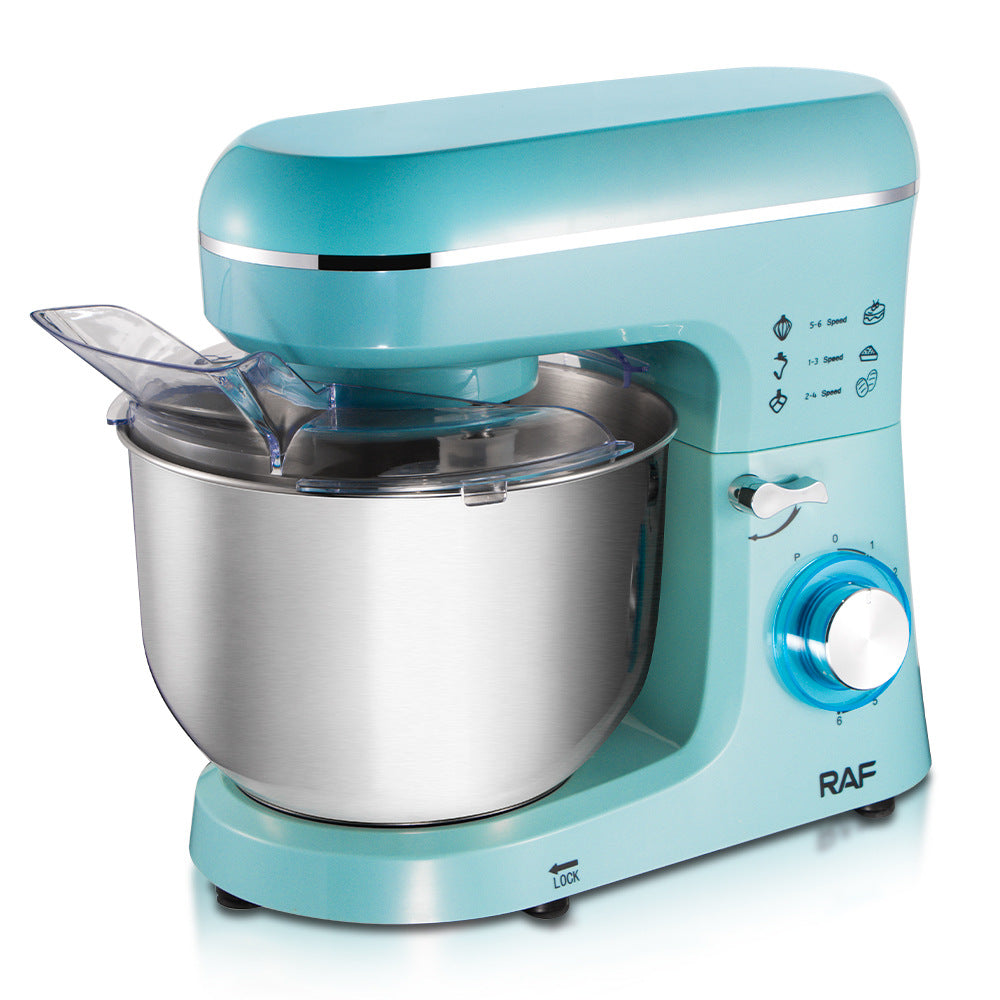 Chef Machine Fully Automatic Dough Mixer Kneading Stirring Milk Cap Egg Beater Desktop Commercial Small Multi-Functional5.5L