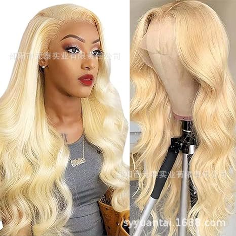 13*4Large Area Lace Hand-Crocheted European and American Fashion Women's Long Curly Wig Synthetic Long Curly Hair Wholesale