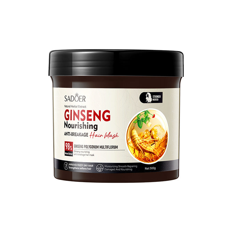 Ginseng and Polygonum Multiflorum Hair Mask SADOER Nourishing Anti-Breakage Smooth Voluminous Hair Mask  Wholesale