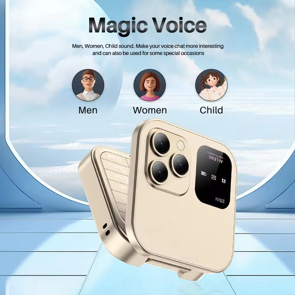 New Mobile Phone i16 pro Dual SIM Non-Smartphone Flip Phone Button Elderly Phone Student Small Phone