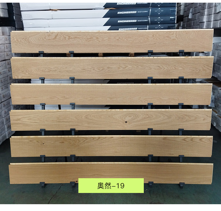 Pure Three-Layer Solid Wood Flooring European Oak Sawtooth Texture Scar Modification Antique Warm Flooring