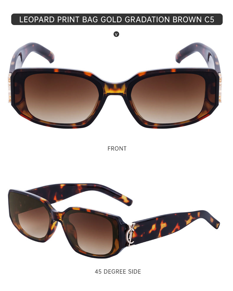 European and American fashion narrow frame sunglasses for women INS Street style square sunglasses for women wholesale sunglasses